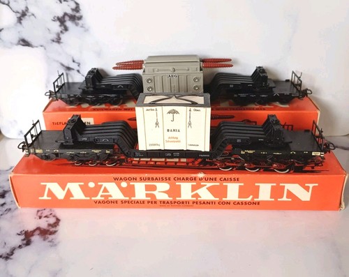 Märklin tiefladewagen 4617 - mÄrklin,