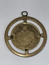 Vintage Münz-Anhänger,7.5g, L.3.7cm, D.-3.1cm