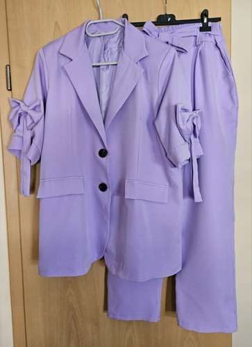 Damen hosenanzug lila - damen,