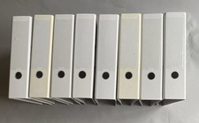 8 Leitz-Ordner breit in Plastik Weiß