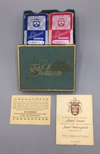 Antike Patience Karten F.X. Schmid Spielkarten Spiel Alt Vollständig Bespielt