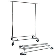 GERSO Klappbarer & stabiler Kleiderständer auf Rollen 130 cm breit