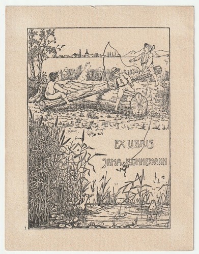 Kindling exlibris für irma - kindling:,