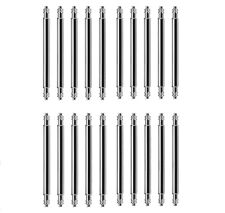 20 Stück  Edelstahl Ersatz Federstege Federstifte Armbanduhr Spring  Stifte