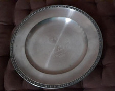 alter Zinnteller 2 gepunzt