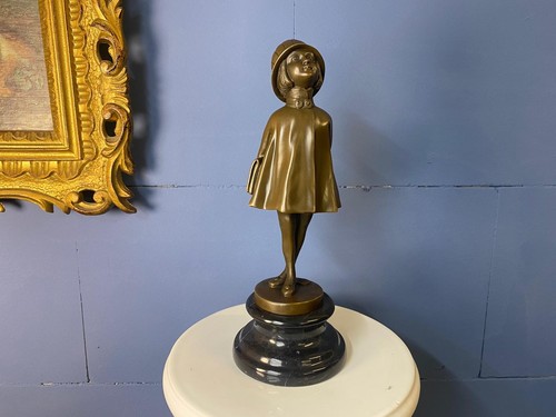 Art deco bronze skulptur - art,