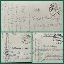 2. WK - Dt. Feldpost - 3 Belege / PK Dortmund - Ebensee - Bückeburg