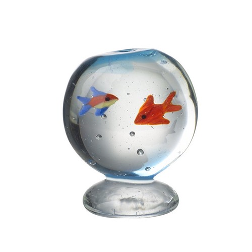 Glas fischschale maritim - glas, bad