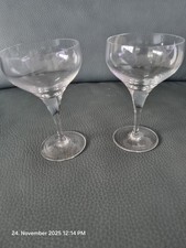 Rosenthal 2 Likörschalen Glas Lotus glatt 11,5 cm hoch , 7 cm Durchmesser