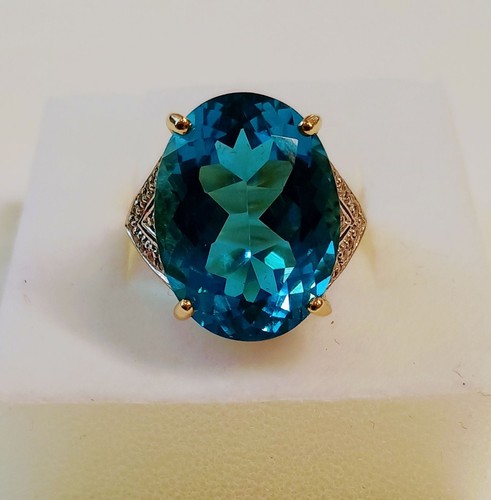 Karat ring mit einem großen - 9,