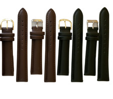 Uhrenarmbänder leicht gepolstert (XL) Leder 8 bis 24mm Herren Damen Uhrenarmband