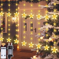 2M 144 Sterne LED Lichterkette mit Timer Fernbedienung IP44 für Weihnachtsdeko