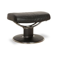 Stressless Jazz Leder Hocker Schwarz manuelle Funktion