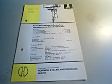 Altes Datenblatt Landwirtschaft DDR,  Empor-Elektrowinde