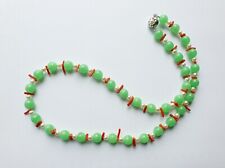 Chrysopras kette Perlen Kette Sehr Gut Zustand. Ca. 62 cm Lang