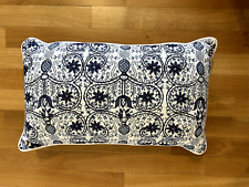 2 Deko-Kissen - verschiedene Farbtöne - 45x30cm (gelb) - 50x30cm (blau)