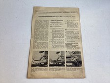 Vespa Artikel Reparaturanleitung Ciao 6-seitig ˋRadmarkt´ 70ziger rar schön !