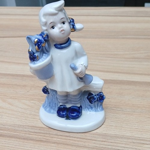 Porzellanfigur mädchen mit - mädchen,