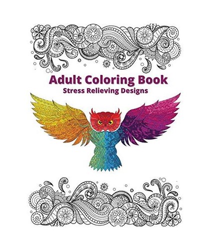 Adult coloring book stress - adult,