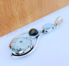 Weiß Druzy Quarz, Mondstein &