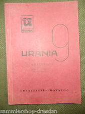 20545 URANIA 9 Ersatzteile Katalog 1955 82 Seiten