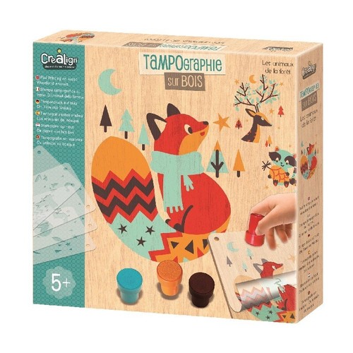 Kreatives spiel tampondruck - kreatives,