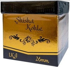 Gold line shisha - gold, natur-kohle