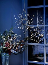 LED-Hängedeko "Schneeflocke" 3er-Set Weihnachtsdeko Dekoration Wohnungsdeko Deko