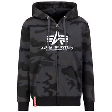 Alpha Industries Basic Zip Hoody Camo Black Camo Kapuzenjacke Kapuzenpullover