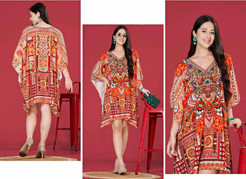 Kurzes kaftan kleid damen - kurzes,