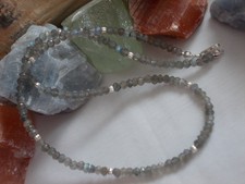 Labradorit Mondstein Kette