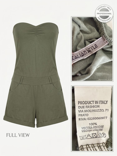 Damen jumpsuit kurz italian - kurz,
