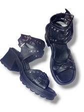 Demonia Bratty 07 Black Schwarz Sandalen 41/42 Gothic Gothik EMP Alternative...