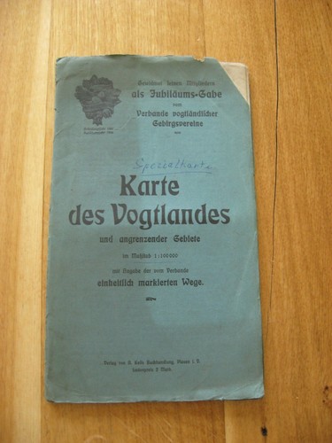 Alte landkarte des vogtlandes - landkarte,