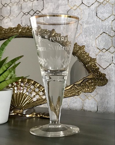 Antik adenkenglas glas - antik,