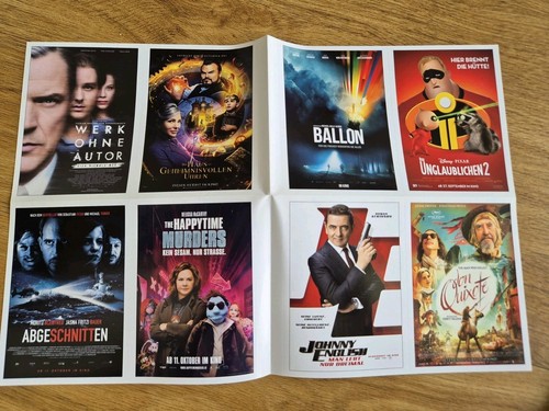 Cinema plakatkarten - 8x,