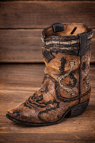 Spardose cowboystiefel western - spardose,