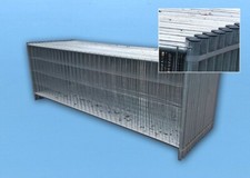 Bauzaun halbhoch 120 cm 10er