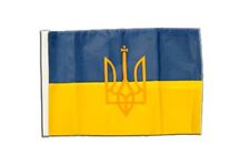 Ukraine mit Wappen Banner