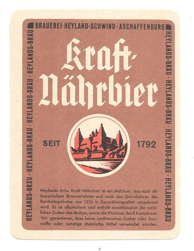 Bieretikett heylands brauerei - bieretikett, heylands-brauerei