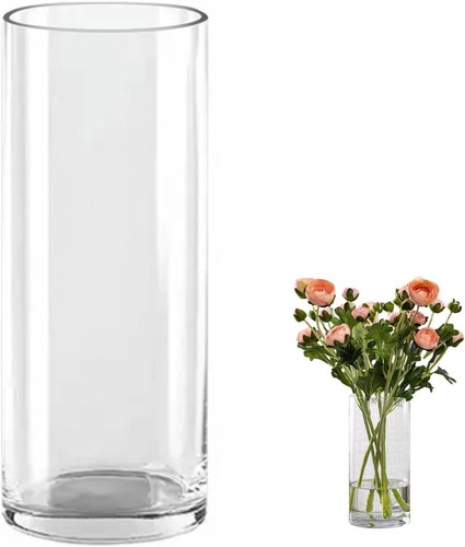 Glas blumenvase zylinder - blumenvase, 40cm