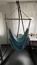 AMANKA XXL-Hängesessel Mintfarben mit Gestell 140 x 160 x 210 cm