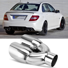 Auspuffblende Endrohr Doppelrohr für Mercedes Benz C-Klasse W204 S204 C180 C200