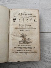 Antikes Buch ,Briefe des heiligen Franz von Sales 1785