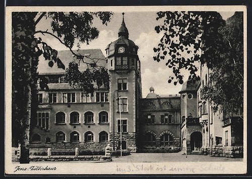 Ansichtskarte jena volkshaus - jena,,