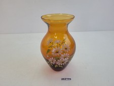 Vase Glas Weiß Gelb Grün