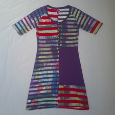 Aventures Des Toiles Damen Kleid Größe 38 / M A-Linie Leicht Art To Wear