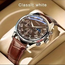 GENEVA  Men's Luxury Belt Fashion Quartz Watch Business  Sport Waterproof 