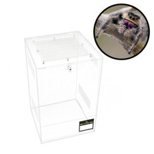 REPTO TERRA CLEAR Acrylterrarium, Acryl Terrarium mit Belüftung und Klapptüre