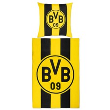 BVB Bettwäsche Blockstreifen